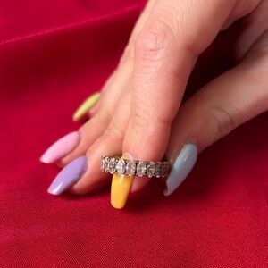 Gold-Tone Eternity Band Ring